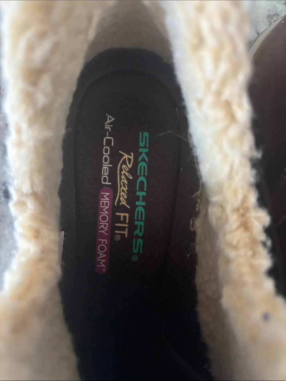 Women’s Skechers Brown Faux-Shearling Lined Slip-On Boots